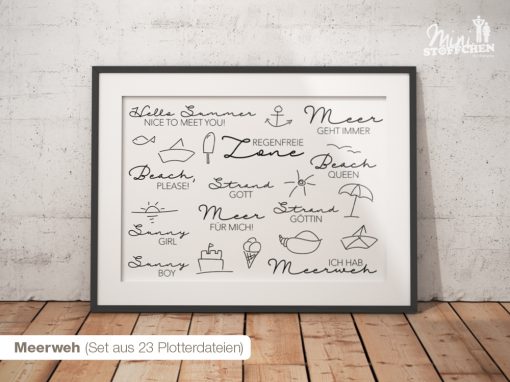Meerweh (Set aus 23 Plotterdateien)