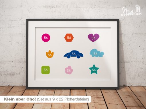 Klein aber Oho! (Set aus 9 x 22 Plotterdateien)